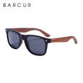 BARCUR Black Walnut Wood Sunglasses for Man Polarized High Quality Sqare Sun Glasses Men UV400 Eyewear Accessory Original Box Girlymax Store. 