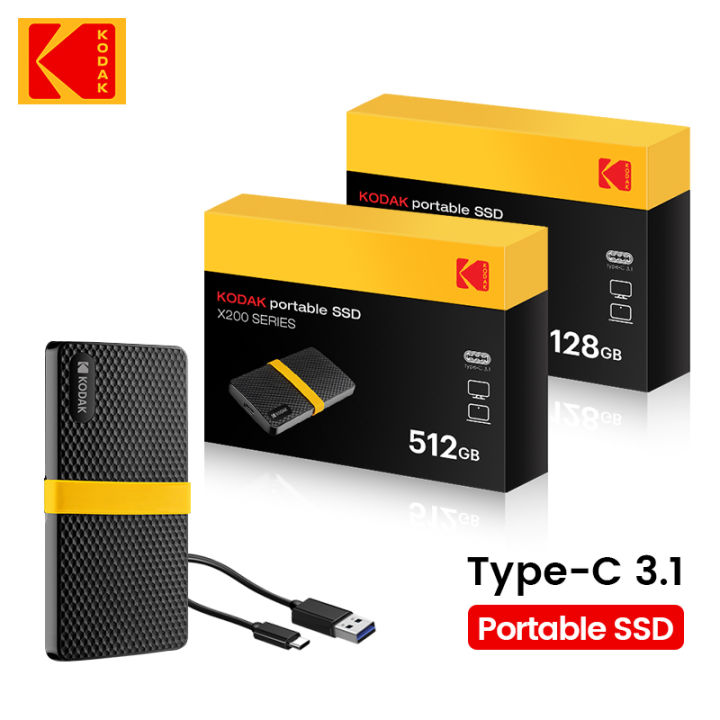 KODAK%20X200%20External%20SSD%20Hard%20Drive%20HD%20Externo%20128GB%20USB3.1%20Mini%20Portable%20SSD%20128GB%20for%20Laptops%20Smartphone%20PS4%20PC%20MAC%20TV%20-%20Image%202
