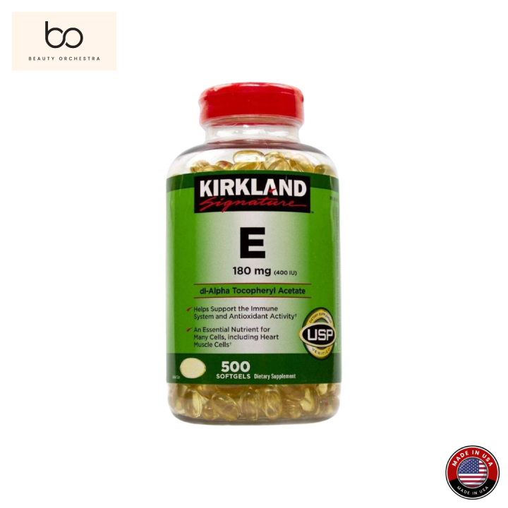 Kirkland Signature Vitamin E 180mg 400IU – 500 Softgels