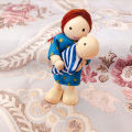 7Pcs/Set Cartoon Family Wooden Movable Jointed Doll Parent-child Toys Kids Gift. 