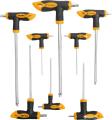 TOLSEN 8Pcs Torx T-Handle Star Allen Hex Key Screwdriver Set CRV (T10/T15/T20/T25/T30/T40/T45/T50) Model: 20061.