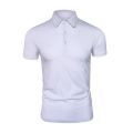【Muslong】poloShirt Men's Short SleeveTT-shirt Ice Silk Lapel Underwear Blouse Summer Solid Color T-shirt Top.