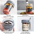 Breakfast Oatmeal Nut Yogurt Salad Cup Food Storage Box Seal Container Set 350ML Crisper Cup With Stainless Steel Spoon Lunch Bo. 