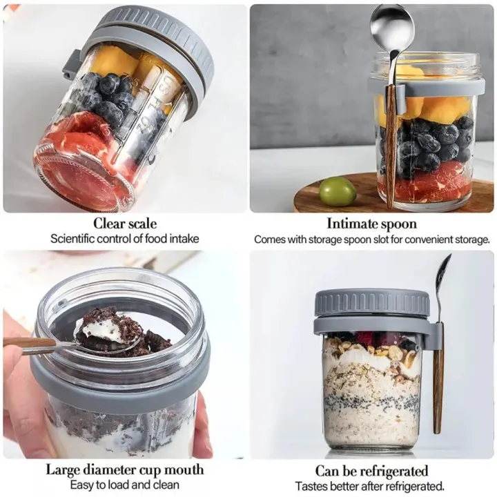 Breakfast%20Oatmeal%20Nut%20Yogurt%20Salad%20Cup%20Food%20Storage%20Box%20Seal%20Container%20Set%20350ML%20Crisper%20Cup%20With%20Stainless%20Steel%20Spoon%20Lunch%20Bo%20-%20Image%203