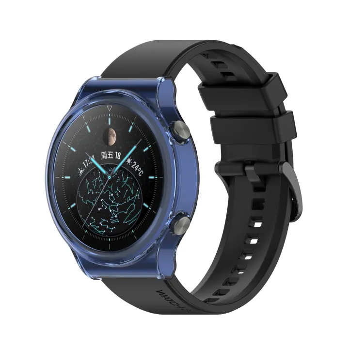 For%20Huawei%20Watch%20GT%202%20Pro%20/%20GT%202%20ECG%20Half%20Coverage%20Hollowed%20TPU%20Protective%20Case(Transparent%20Blue)%20-%20Image%207