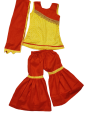 Sharara Style Salwar Suit for 3 year Girls - Vowel Cotton Casual wear or Party wear. 