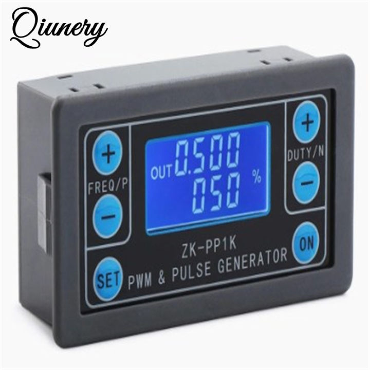 Qiunery ZK-PP1K Dual Mode Signal Generator LCD PWM 1-Channel 1Hz-150KHz PWM Pulse Frequency Duty Cycle Adjustable Square Wave Generator