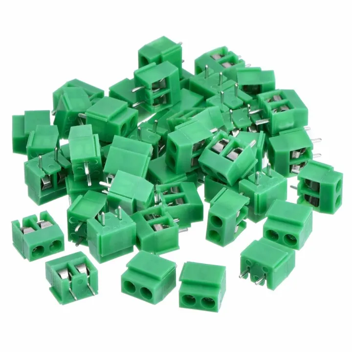 5Pcs-%202Pin%20GREEN%20Color%20KF301-2P%202%20Pin%20Leads%20PCB%20Mount%20Straight%20Screws%20Terminal%20Block%20Connector%205.08mm%20Pitch%20Socket%20For%20Cables%20Connectors%20-%20270317577%20-%20Image%204