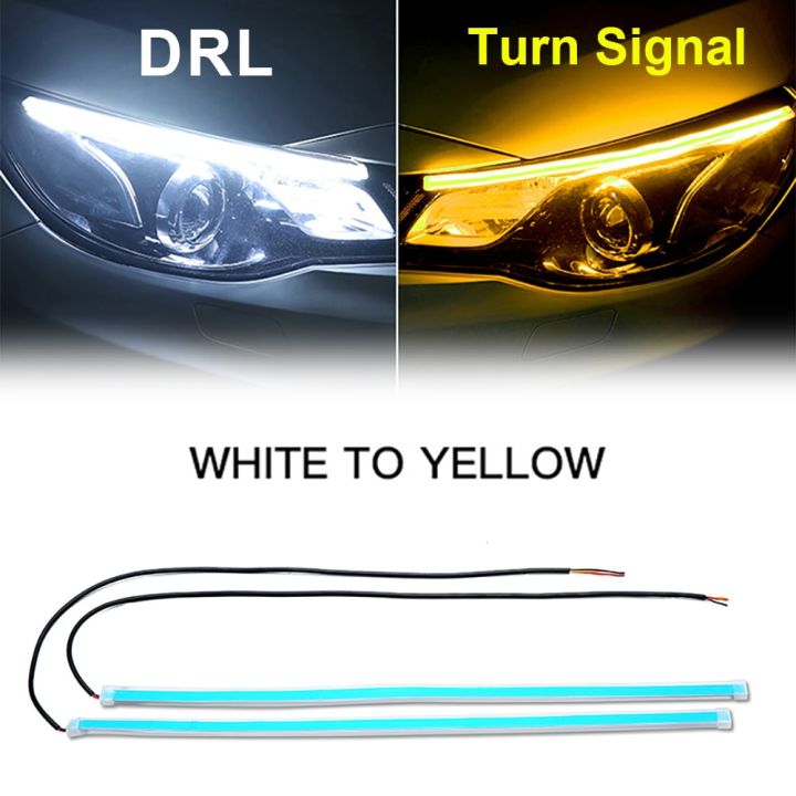 2pcs%20Led%20DRL%20Turn%20Signal%20Light%20Strip%20Flexible%20Waterproof%20Auto%20Headlight%20Surface%20Decorative%20Lamp%20Car%20Daytime%20Running%20lights%2012v%20-%20Image%202