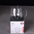 1pcs 490ml high temperature resistant glass tea cup water cup high borosilicate glass tea cup. 