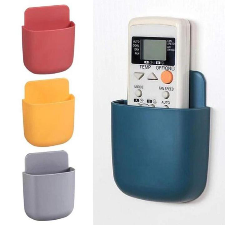 Wall Mounted Remote & Phone Holder with Self Adhesive Magic Sticker