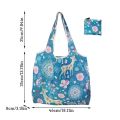 Foldable Shopping Bag Reusable Travel Grocery Bag Eco-Friendly Cute Animal Cat Cactus Lemon Printing Supermarket Tote Bag.