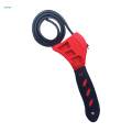 Rubber Strap Wrench Industrial Accessories Adjustable Wrench for Plumbing Truck. 