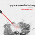 【Be worth】 Shaft Plaster Paint Mixer Red Mixing Agitator Mud Coating Agitator Machine Handheld Plaster Paint Mixer Paddle. 
