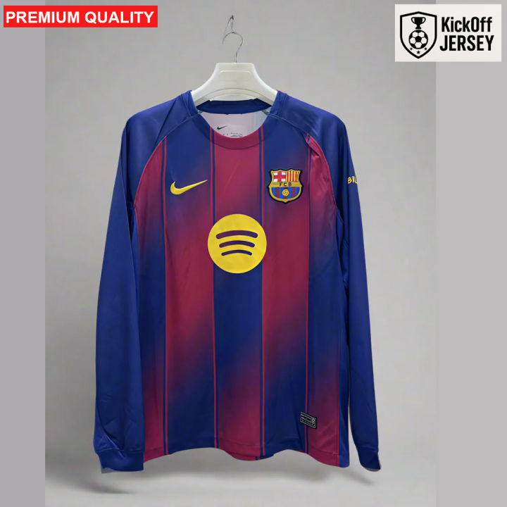 Barcelona Home Jersey 25/26 – Premium Quality Full Sleeve Football Jersey for Men