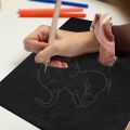 100 Sheets Carbon Paper, Black Graphite Paper for Tracing Patterns Onto Wood, Paper, Canvas, and Other Crafts Projects.