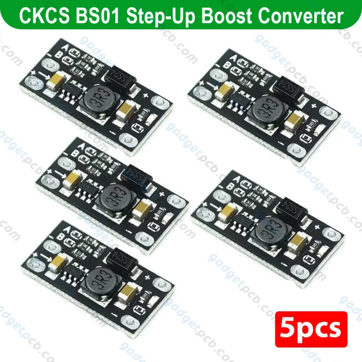 CKCS BS01 Multi-Function Mini Step-Up Boost Converter Board 3.7V to 5V 8V 9V 12V Fixed Output Power 1.5A with LED Indicator Diy battery Voltage Converter