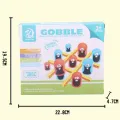 Dropshipping Educational Toys Plastic Kids/Baby Intellectual Gobble Board Game Three in a Row Children Toy Kids Birthday Gifts. 