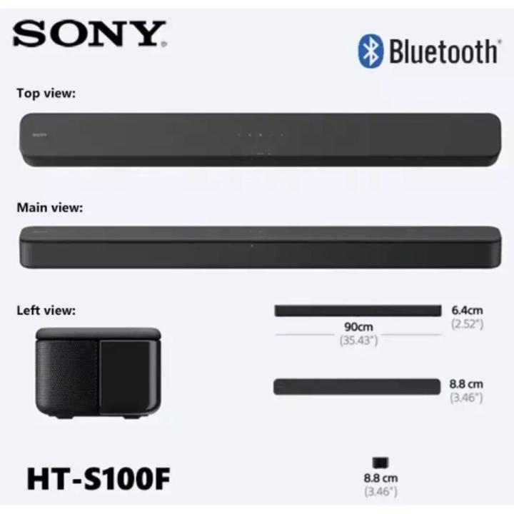 Sony S100F 2.0CH HTS100F Sound Bar - Black