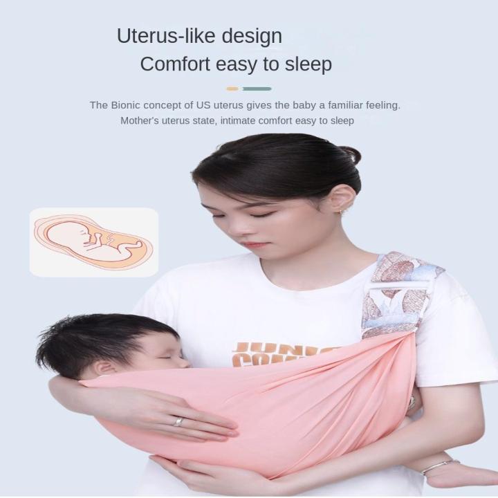 Easy%20Storage%20Fabric%20Adjustable%20Baby%20Sling%20Wrap%20Support%20Cloth%20Dual%20Use%20Baby%20Carrier%20Soft%20Wrap%20Baby%20Wrap%20Suspenders%20Baby%20-%20Image%203