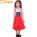 DSstyles Kids Girls Oktoberfest Costume Traditional Bavarian German Dirndl Dress Little Girl Stage Performance Costume.