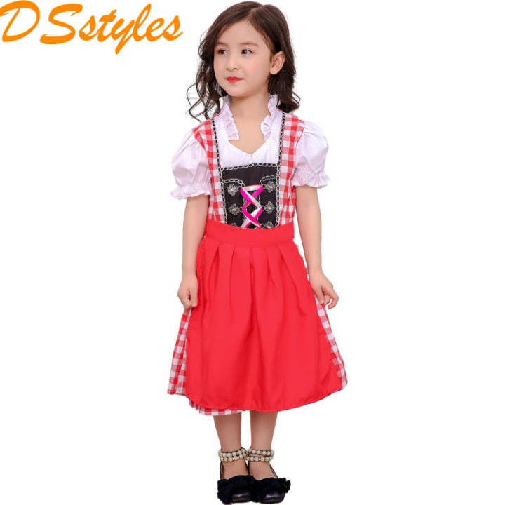 DSstyles%20Kids%20Girls%20Oktoberfest%20Costume%20Traditional%20Bavarian%20German%20Dirndl%20Dress%20Little%20Girl%20Stage%20Performance%20Costume%20-%20Image%209