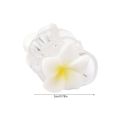 Fashion Cute Frangipani Hair Clip Transparent Jelly Color Simple Ponytail Hairpin Hair Accessories Headwear Barrettes Girls. 