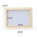 Paper Making Frame Screen DIY Wood Paper Making Papermaking Mould Crafts Handcraft Paper Recycling Tool Wooden Deckle Multi-size Amour zii. 