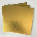 1 pound- Cake Base MDF Board (Golden) 8' INCH (Square Pack of 5). 