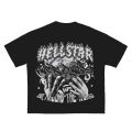 hellstar Graphic T Shirts Men's T Shirt Skull Print O-Neck T-Shirt Men'sLoose Streetwear Clothes Tops 2023 New.