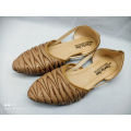 Premium Quality Soft Leather Half flat Full nagra Shoes Sandal For Women, less price nagra.