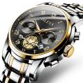 Stainless Steel Chronograph Wrist Watch For Men. 