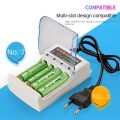 AA AAA 4 Slots Battery Charger 110V 220V Ni-Cd Fast Charging Rechargeable Smart US / EU Plug for 1.2V Battery Charging. 