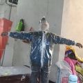 One-Piece Raincoat Unisex Waterproof Anti-Droplet Transparent Protective Clothing Chemical Resistance Suit Fully Enclosed Anti-Anti-Oil.