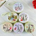 Small Size Iron Tower Cartoon Circular Coin Bag Key Bag Headphone Bag Small Purse For Women Imported From China. 