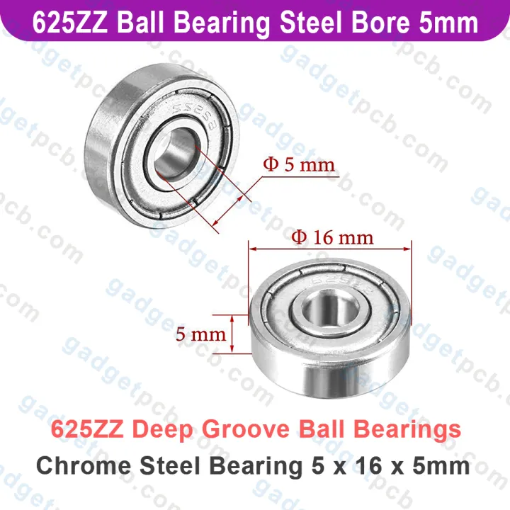 10pcs%20625ZZ%20Deep%20Groove%20Ball%20Bearings%20625z%205%20x%2016%20x%205mm%20Bearing%20Steel%20Bore%205mm%20diameter%20-%20Image%204