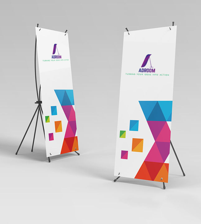 Heavy duty X Banner Stand  06 feet by 03 feet.