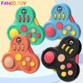 Decompression Toys Rotating Magic Bean Cube Fidget Toy Triangle Small Beads Educational Toy Children's Puzzle Stress Relief Toy. 