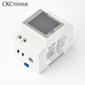 D52-2066 Din Rail AC monitor 6IN1 Display Smart Meter 110V 220V 380V 100A Voltage Current Power Frequency Factor Energy Meter. 