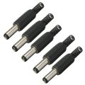 5PCS 5.5mm X 2.5mm Male Jack DC Power Plug Socket Jack Adapter Adaptor Connector. 