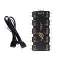 5V 3/4 Pin ARGB RGBW Cable ASUS AURA SYNC RGB 10 Hub Splitter SATA Power Extension Adapter LED Strip Light PC RGB Fan cooler. 