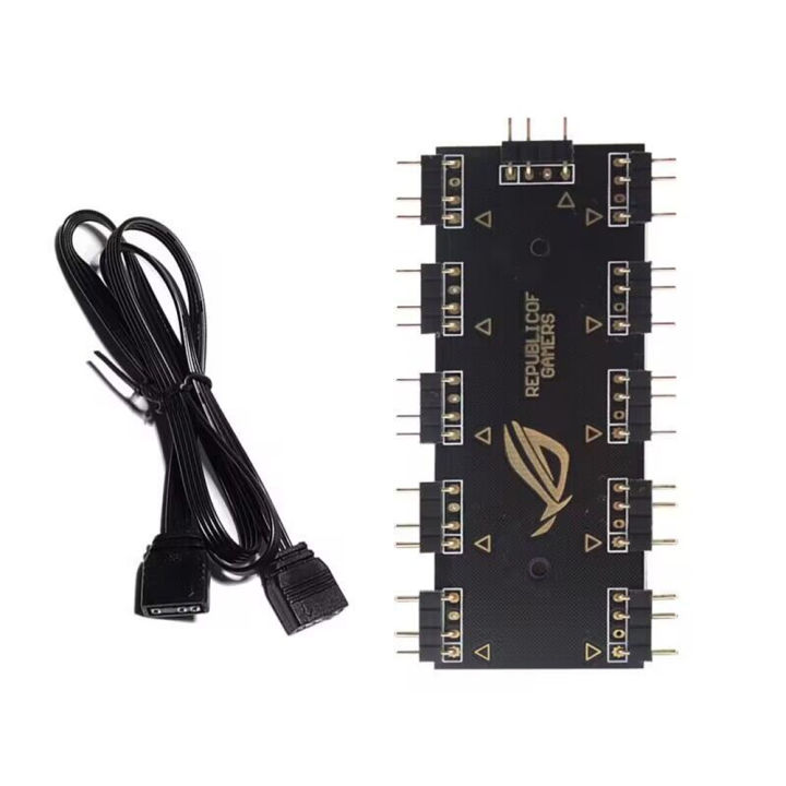5V%203/4%20Pin%20ARGB%20RGBW%20Cable%20ASUS%20AURA%20SYNC%20RGB%2010%20Hub%20Splitter%20SATA%20Power%20Extension%20Adapter%20LED%20Strip%20Light%20PC%20RGB%20Fan%20cooler%20-%20Image%202