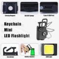 150mAh Mini LED Flashlight Work Light Portable Pocket Flashlight Keychains USB Rechargeable For Outdoor Camping Small Light.