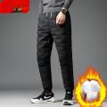 Winter Men's 90% White Duck Down Pants High Quality Slim Straight Snow Pants Warm Down Padded Trousers Male Clothing Y39.