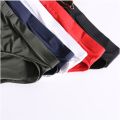 Men's ice silk panties ultra-thin silky breathable translucent mid waist briefs. 
