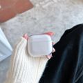 For Airpods Pro 2 Wavy Earphone Case Cartoon Cute Black White Line Stripe Cat Silicone Shell For Airpods 1 3 Transparent Headset BruberryBe.