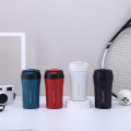 Double Drink Coffee Mug/Cup 400ml Portable Stainless Steel Travel Vacuum Insulated with straw Lid. 