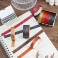 5Pcs Glitter Washi Tape Set Basic Masking Tape Journal Supplies Washitape Stationery Scrapbooking Album Decorative Adhesive Tape. 