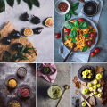 【YIYANGMAOYI111】Desktop Photography Background Paper Double-Sided Texture Fotografia Studio Photos Accessories Food Drink.