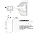 MA 30 LED Solar Light Human Body Induction Wall Light Motion Sensor Street Lamp. 
